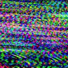 Colorful television static